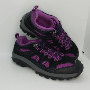 Bearpaw Ridgewood Women's Pre-owned Hiker Black/Purple Trail Sneakers - sz. 6